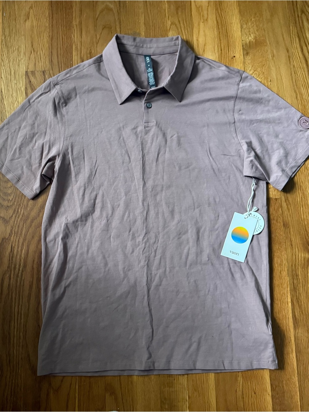 Vuori Feather Polo Shirt Men’s Medium Zion Rose